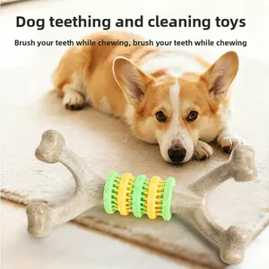 Bone-Shaped Dental Chews for Dogs - Long-Lasting Teeth Cleaning Sticks to Remove Plaque & Freshen Breath, Healthy Edible Treats for All Breeds, Grain-Free Formula for Daily Oral Care