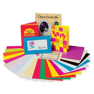 212 MAIN PAC Array Custom Message Card Stock - White, Lignin-Free, Recyclable Paper (100 Sheets) - Office Stationery Supplies for Computers & Office Equipment
