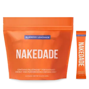 Nakedade Electrolytes Powder Packets - Blueberry Lemonade Flavor - 285mg of Potassium for Sustained Hydration & Vitamins