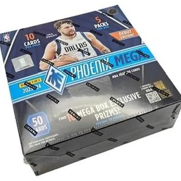 Phoenix Mega Box - Debut Edition 2023-24 Basketball Collection with 10 Cards, 50 Bags & 5 Packs of Prizes