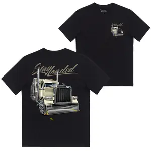 Stay Loaded Trucker T Shirt, Semi Truck Graphic Tee, Minimal Truck Driver Apparel, Classic Big Rig Shirt Gift For Truckers And Drivers