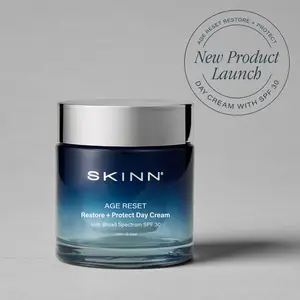 SKINN Cosmetics Age Reset Restore + Protect Day Cream with SPF 30 Lightweight Moisturizer Skincare