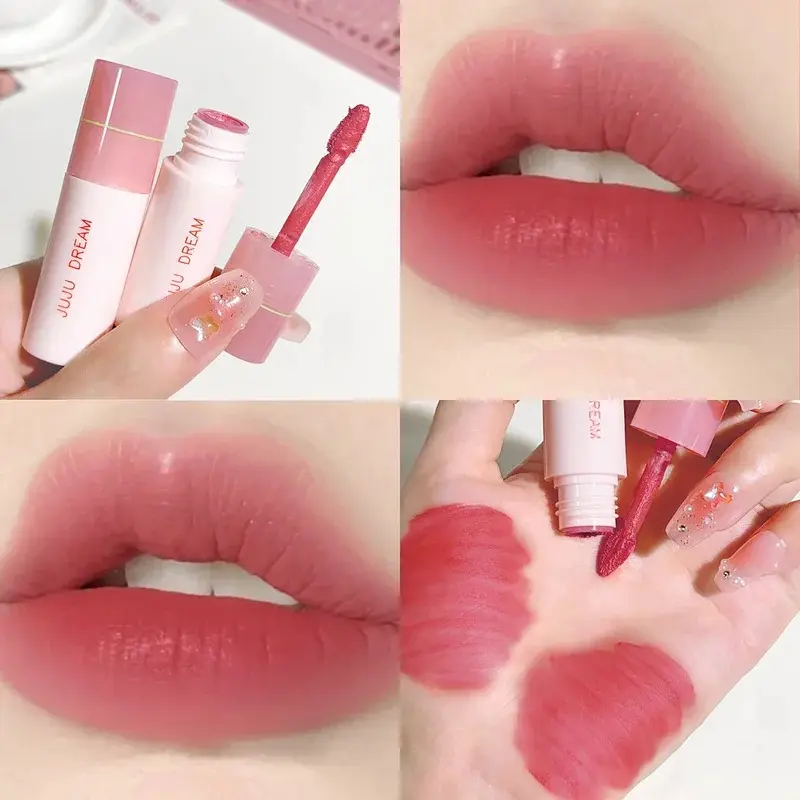 Small milk tube lip gloss, airy white, matte lifting, lipstick, velvet, matte lip gloss, lip gloss