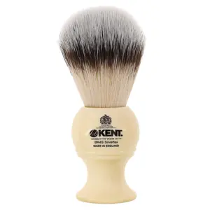 White Medium Travel Size Shaving Brush