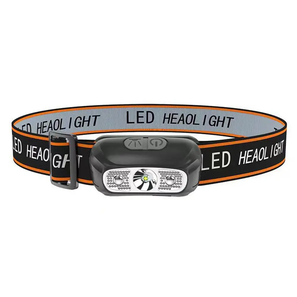 Rechargeable LED Headlamp, Portable Waterproof LED Headlight, Motion Sensor Switch Headlamp For Outdoor Camping Fishing Hiking