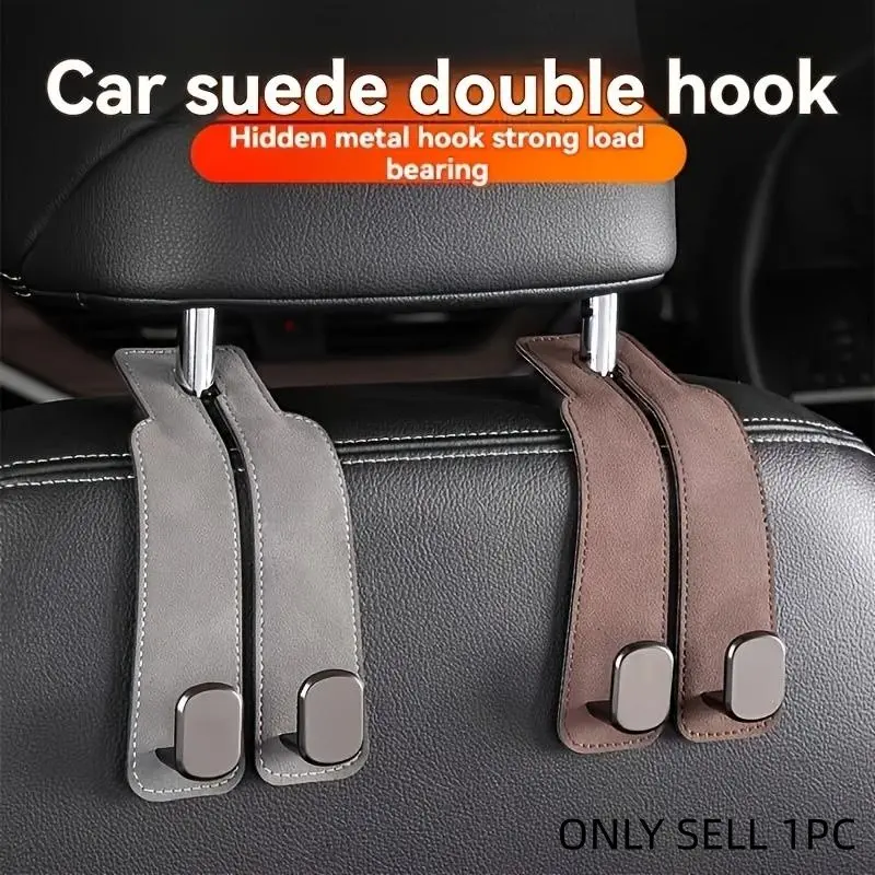 Car Seat Back Storage Hook, PU Leather Car Seat BackHidden Hook, Multifunctional Durable Hook, CarInterior Accessories, Car Seat Back Storage Solutions, Car Seat Back Organizer, Car Hooks, Car Organizers and Storage, Car Organization Accessories