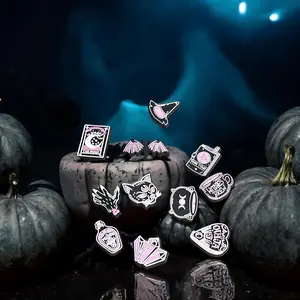 Witch Theme Charms for Shoes Bags and Bracelets halloween shoe charm--=%2=- decoration=%2=-- footwear comfort crocs jibbitz--=%2=- clog=%2=----=%2=- decoration=%2=-- clog decoration boy woman design Croc Charm Charms Set footwear accessory Random Cute