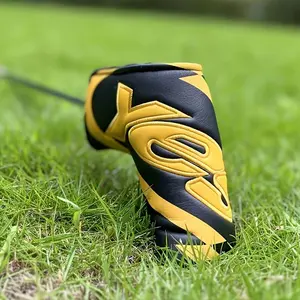 Yes Printed Pattern Golf Putter Cover, PU Material Headcover, Golf Accessories, Providing The Best Protection for Your Golf Club