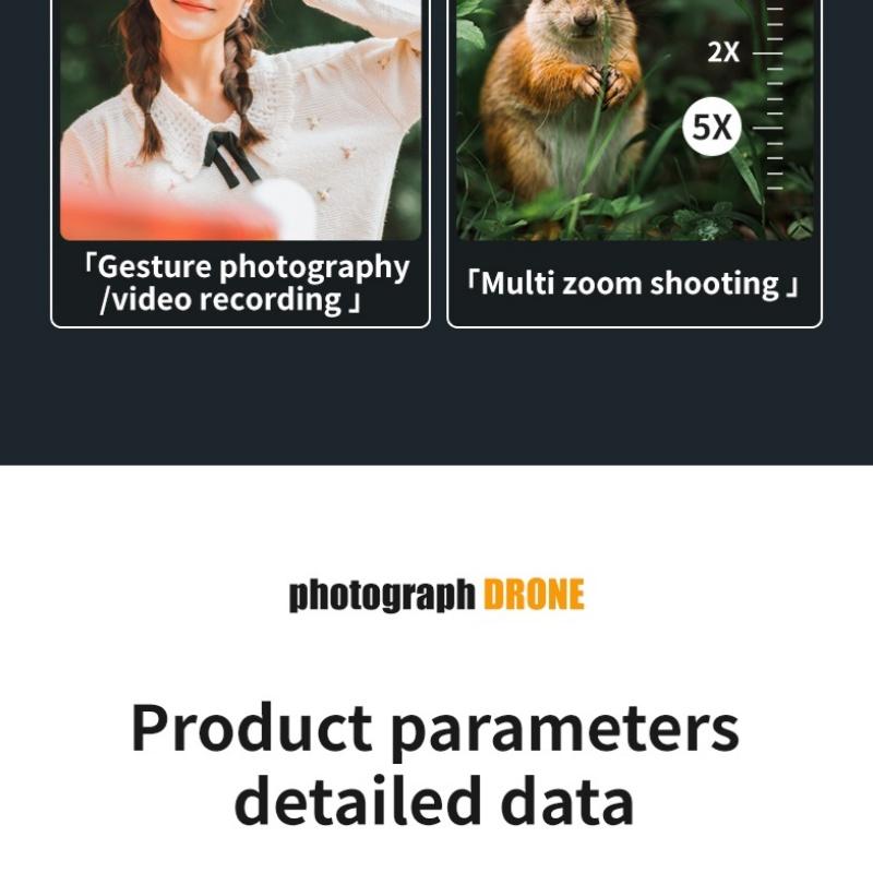 8K  Foldable FPV Drone with Brushless Motors - 2000m Long Control Range, 100m Max Flight Height, 7m/s Speed, 244g Lightweight, 2 Batteries, 360° Obstacle Avoidance & Optical Flow Hovering