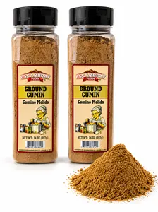 Ground Cumin Podwer  - Pack of 2 (14 oz each) - Fresh and aromatic Premium Spice