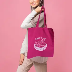 “Light It Up Canvas Tote Bag – Crescent City Bookish Tote – Romantasy Reader Gift – Fantasy Book Lover Canvas Bag – Witchy Aesthetic Tote”