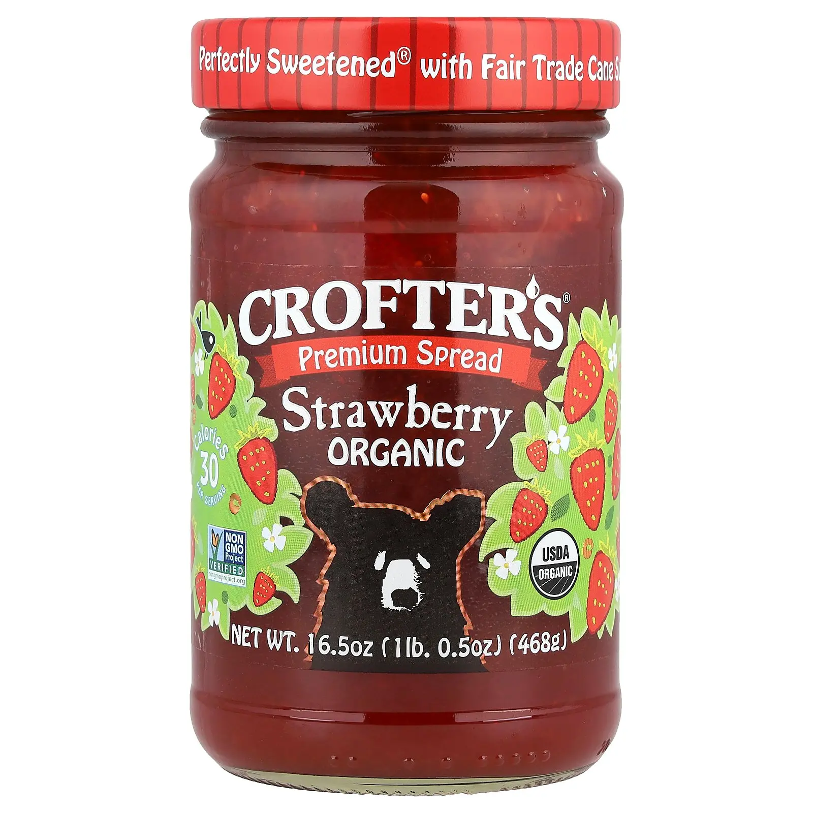 Crofter's Organic Organic Premium Spread, Strawberry, 16.5 oz (468 g)