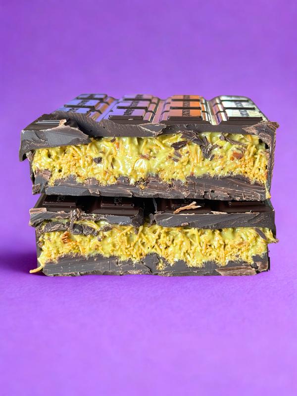 Chocbox Dubai Chocolate Pistachio Knafeh Stuffed Chocolate Bar Kit With Reusable Chocolate Bar Mold