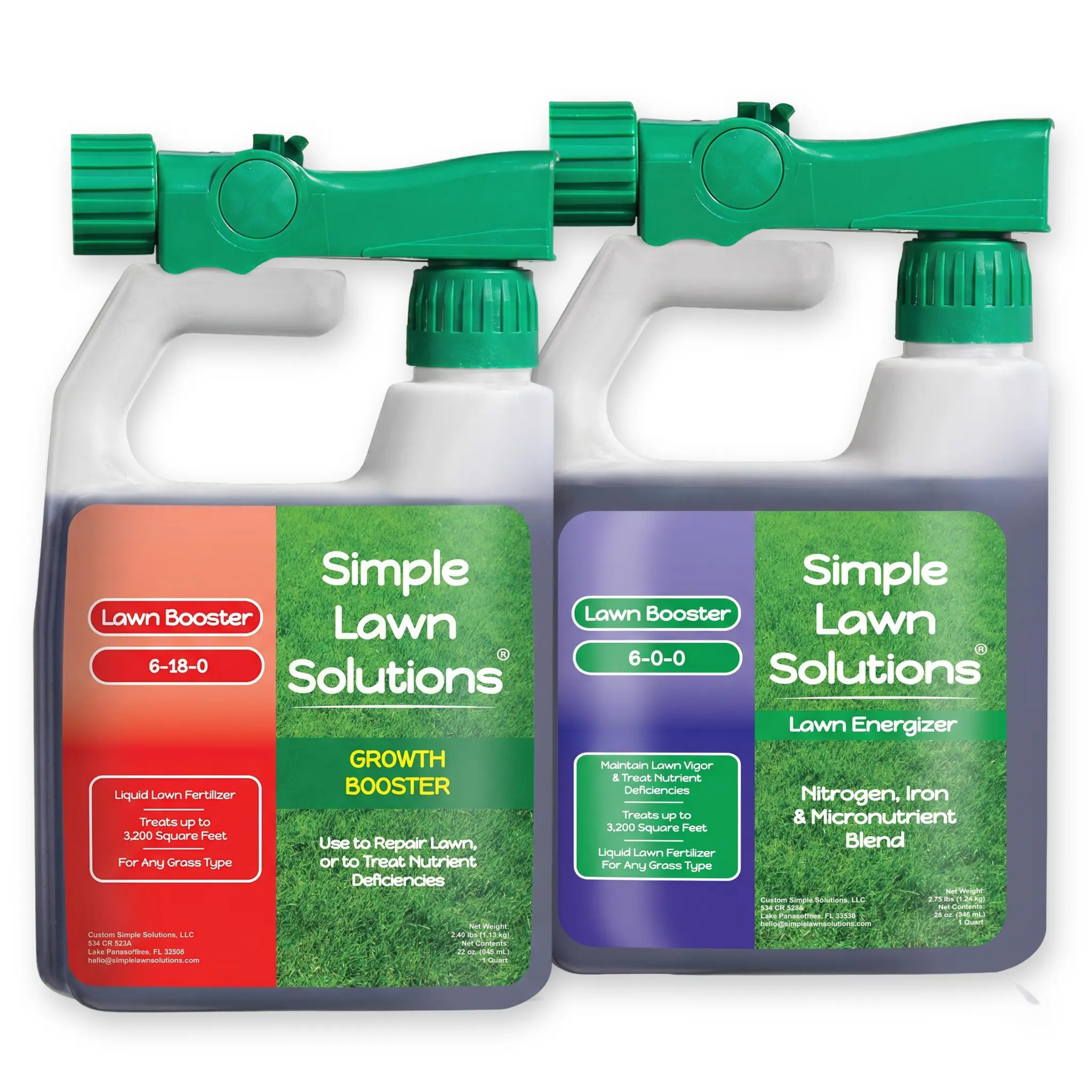 Growth + Green Lawn Booster Bundle - Lawn Energizer + Extreme Growth Booster -32oz Growth + Green Lawn Booster Bundle - Lawn Energizer + Extreme Growth Booster -32oz