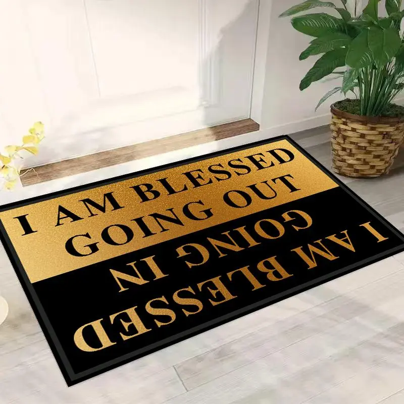 Home decoration carpets, polyester fiber decoration carpets for living rooms or bedrooms, patterned door MATS, and absorbent entrance carpets