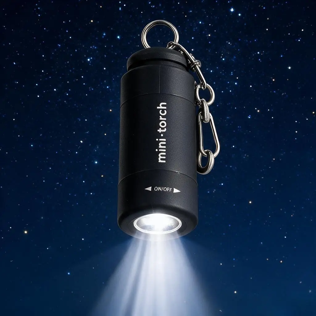 2-Pack Rechargeable Mini Keychain Flashlight - USB-C Clip-On Mini Torch, 50 Lumens Super Bright EDC LED Pocket Light, Compact Waterproof Car Emergency Supplies with Beam Range for Camping, Gifts for Men