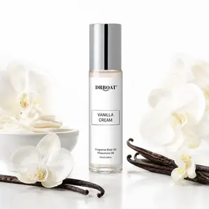 Vanilla Cream Pheromone Oil - 10ML Roll-On Perfume Oil, Essential Oil, Coconut Vanilla Body Fragrance for Men and Women, Dating Traveling Home