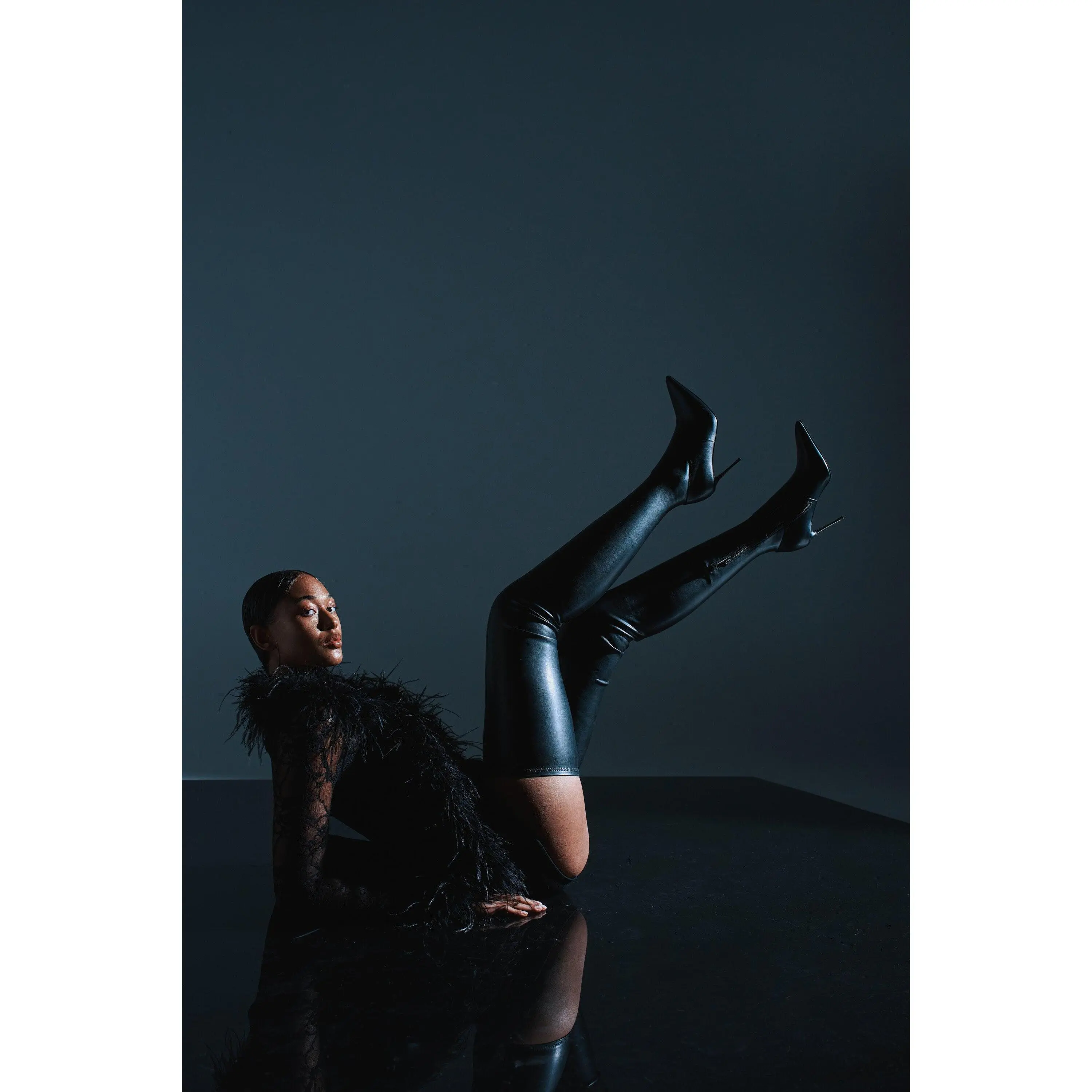 山中さわお「COME ON,BOOTY ! 2023.7.13 AZALEA WANG MILANDRA BLACK THIGH HIGH SEXY BOOT - TikTok Shop