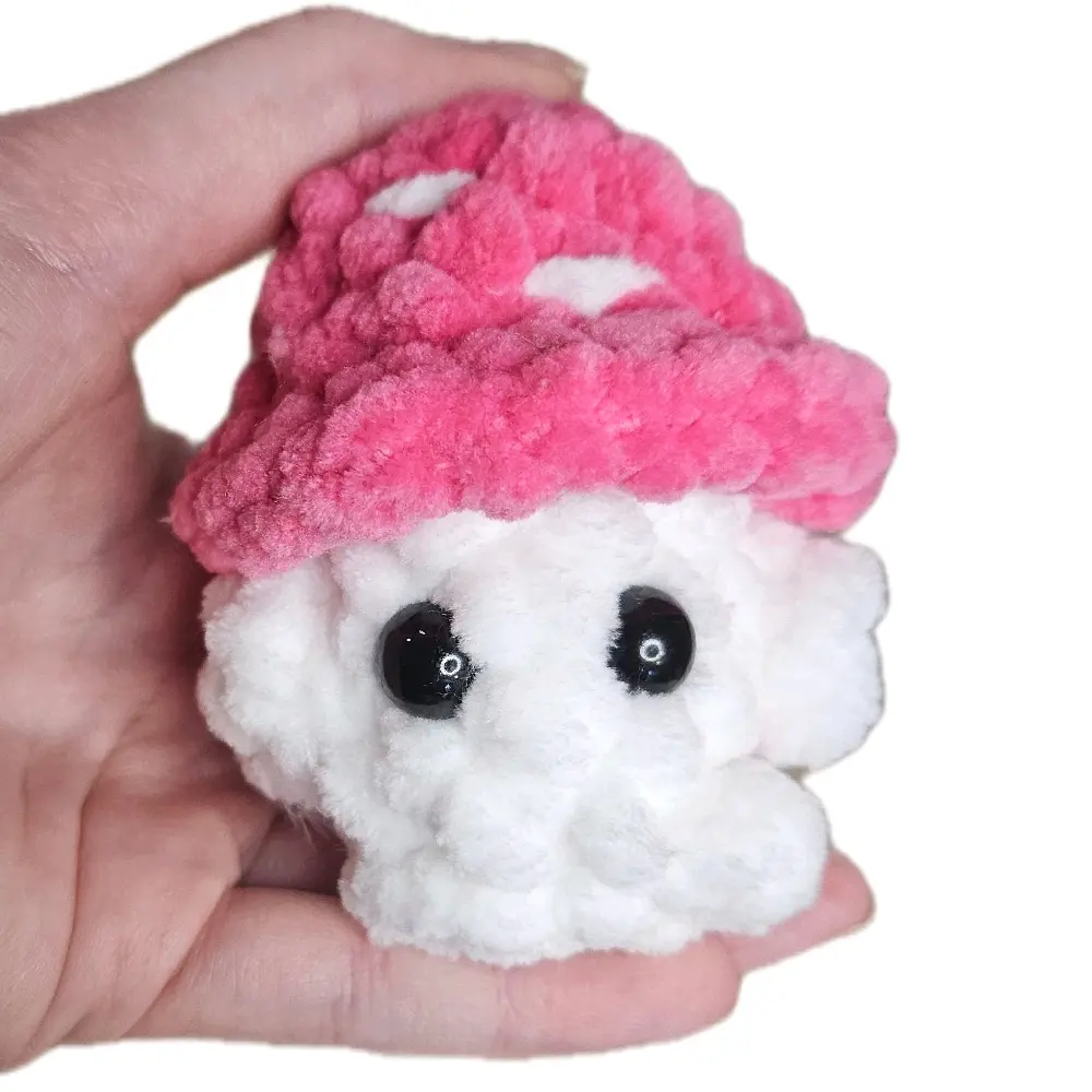 Handmade Amigurumi Mushroom Doll Mini Crochet Plushie