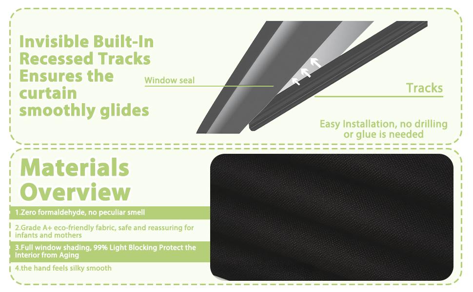 2 Pcs/ 4 Pcs Car Side Window Shades,Car Window Covers,Privacy Curtains,Block Light, Insulate Against Heat, and Shield Against Ultraviolet Rays,Easy Installation for Any Household Vehicle