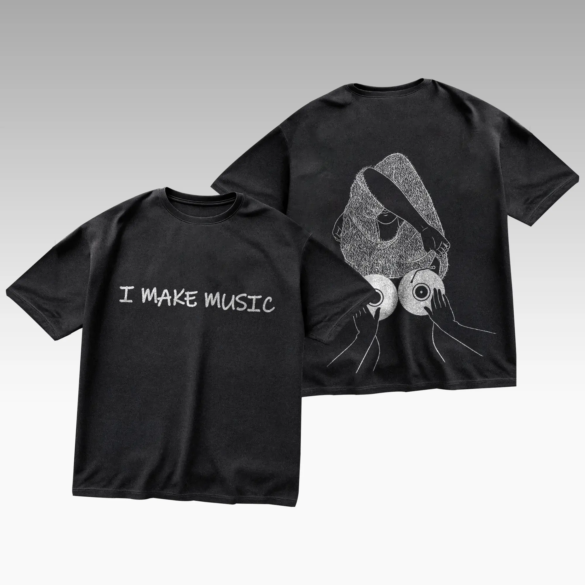 5-Minute Buss I Make Music Graphic Design Top Cotton Streetwear Unisex Ultra Cotton T-Shirt Sweatshirt Hoodie For Him & Her Clothes Menswear Womenswear Apparel