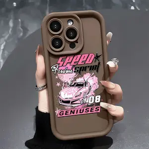 Speed Car Phone Case，Retro JDM Style for iPhone 17 16 15 14 13 12 11 Plus Pro Max.Cool Gift. c2