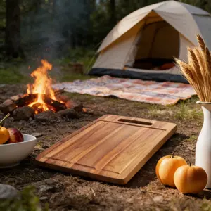 1 piece of internet famous wooden cutting board with food grade safety and thickened design for separating raw and cooked vegetables for kitchen preparation, solving the pain points of traditional cutting boards that are prone to mold and water leakage