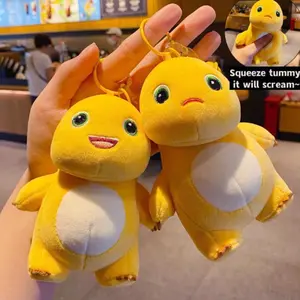 Milk Dragon Little Dinosaur Pendant Plush Toy Fashione Lifelike Keychain Pendant Toys Funny Soft Decorate Couple Girl Kids Gift