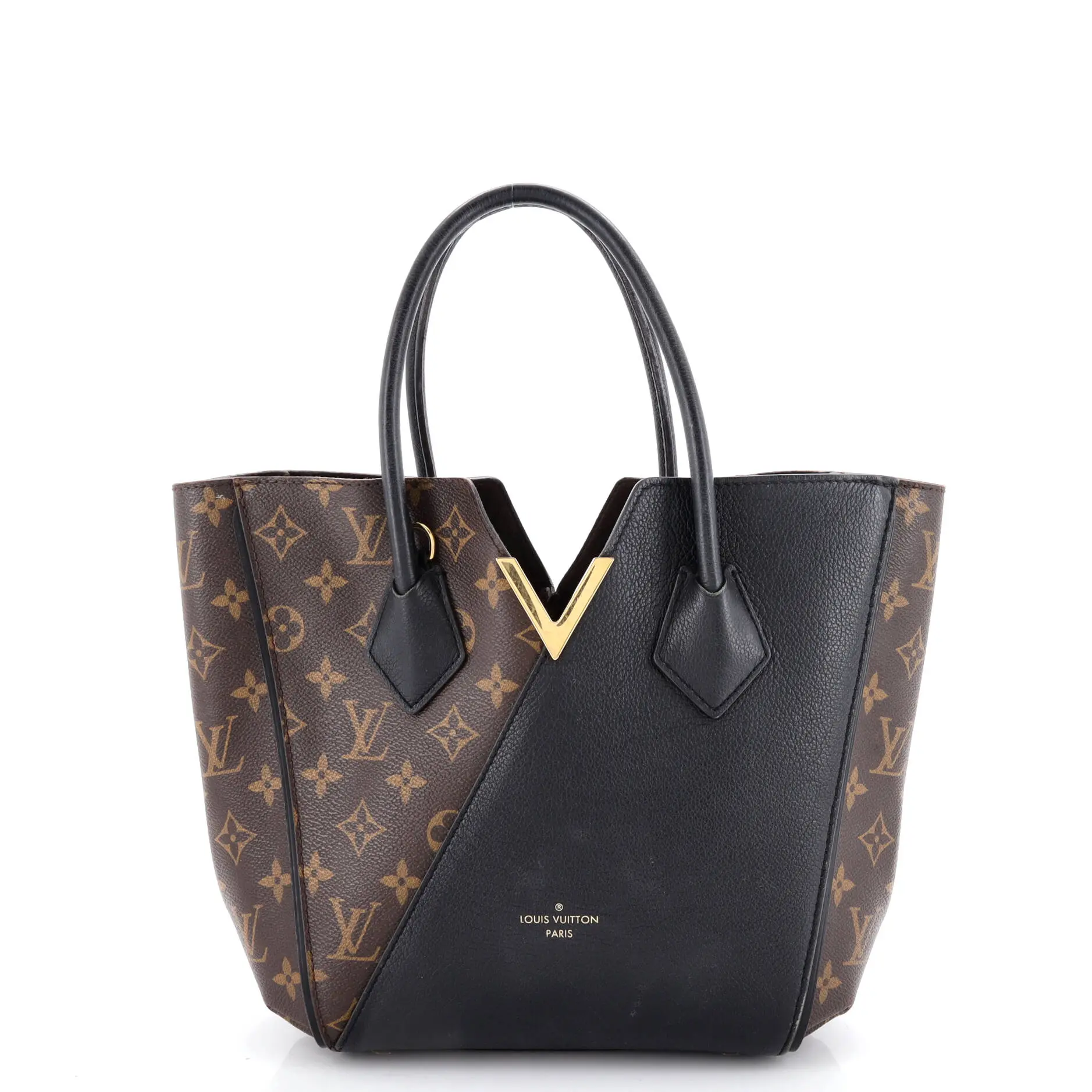 Pre-owned Louis Vuitton Leather, Canvas Coated Tote Bags REBAG Kimono Handbag Monogram Canvas and Leather PM by Rebag
