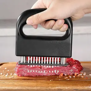 Meat Tenderizer Tool Heavy Duty 48 Stainless Steel Ultra Sharp Needle Blades for Chicken Steak Veal BBQ Kitchen Gadget Kitchenware Cutting Cooking`