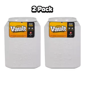 Vittles Vault by GAMMA2 Paw Print Pet Food Container, 35 Lb, 2 PACK, kibble container, airtight bin, pet organizer, pet care, food vault, pet accessory, storage container, dog food holder