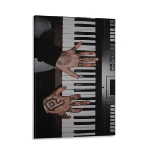 Music Lover Mac Miller Poster Canvas Printable, Home Office Room Wall Art Decor Music Theme