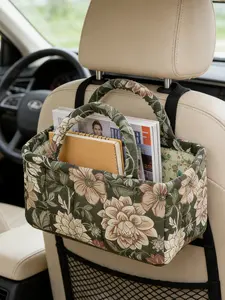 Car Interior Storage Basket, Clothing Book Work Supplies Home Organizer Bag, Space Saving Multi-Purpose Car Accessory
