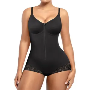 Shapewear for Women Tummy Control Half Body Shaper Snatched Zipper Butt Lifting Faja Colombiana Bodysuits for Women