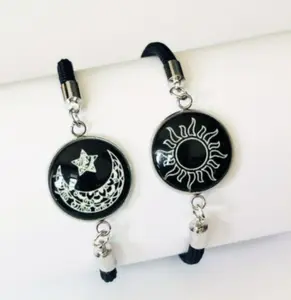 [2026 Must-Try]Hot-selling Long Distance Touch Bracelets with Sun&Moon Functional Love Connect Gift For Boyfriend or Girlfriend or your FamilyGiftGift..27.....