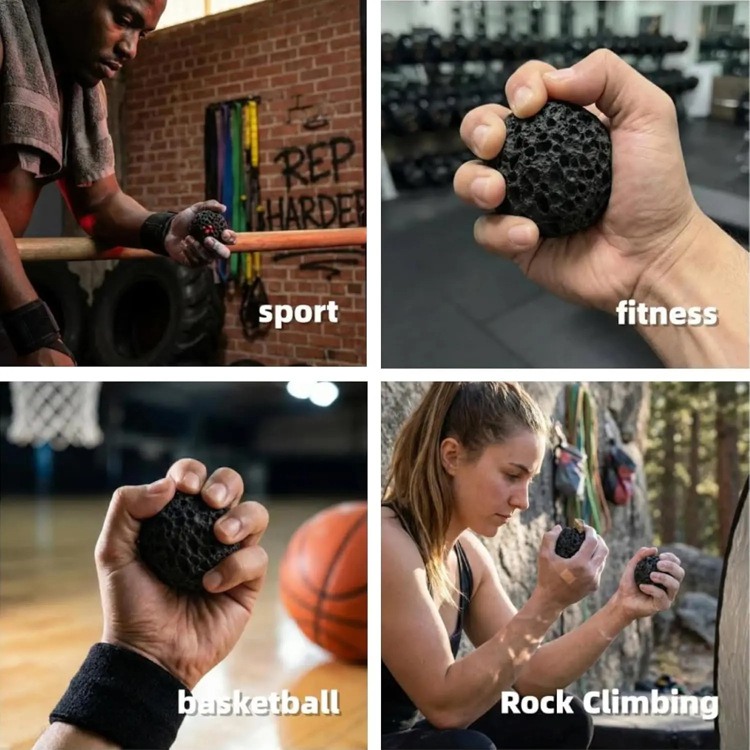 Boule De Callosités Pour Main – Grip Trainer Pour Escalade, Anti-transpirant, Renforce La Peau Et La Préhension, Idéal Pour Salle Ou Maison