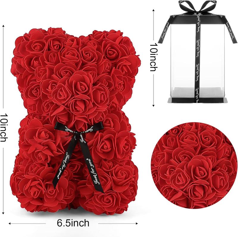 Valentine's Day Gift Rose Bear Eternal Flower Rose Teddy Bear