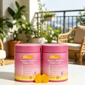 Her Juicy Hawaiian Pineapple Feminine Probiotics Gummies 60 Count, Women’s All-in-One Supplement with Slippery Elm & Prebiotic Lactobacillus Blend, Help Balance pH & Improve Intimate Dryness
