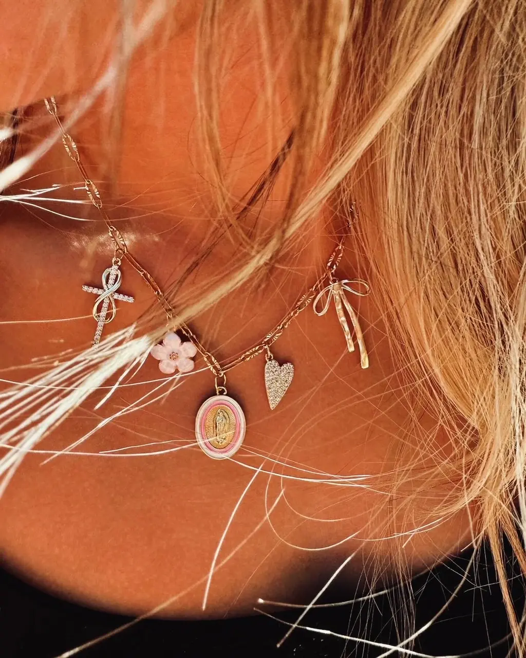 Custom Charm Necklace, Create Your Own Charm Necklace, Gold Country Charms, Gold Faith Charms, Gold Gem Charm Necklace, Gold Western Charm Necklace, Choose Your Paperclip Chain, Stylish Charms, Popular Charm Necklaces, Create your own Charm Necklace