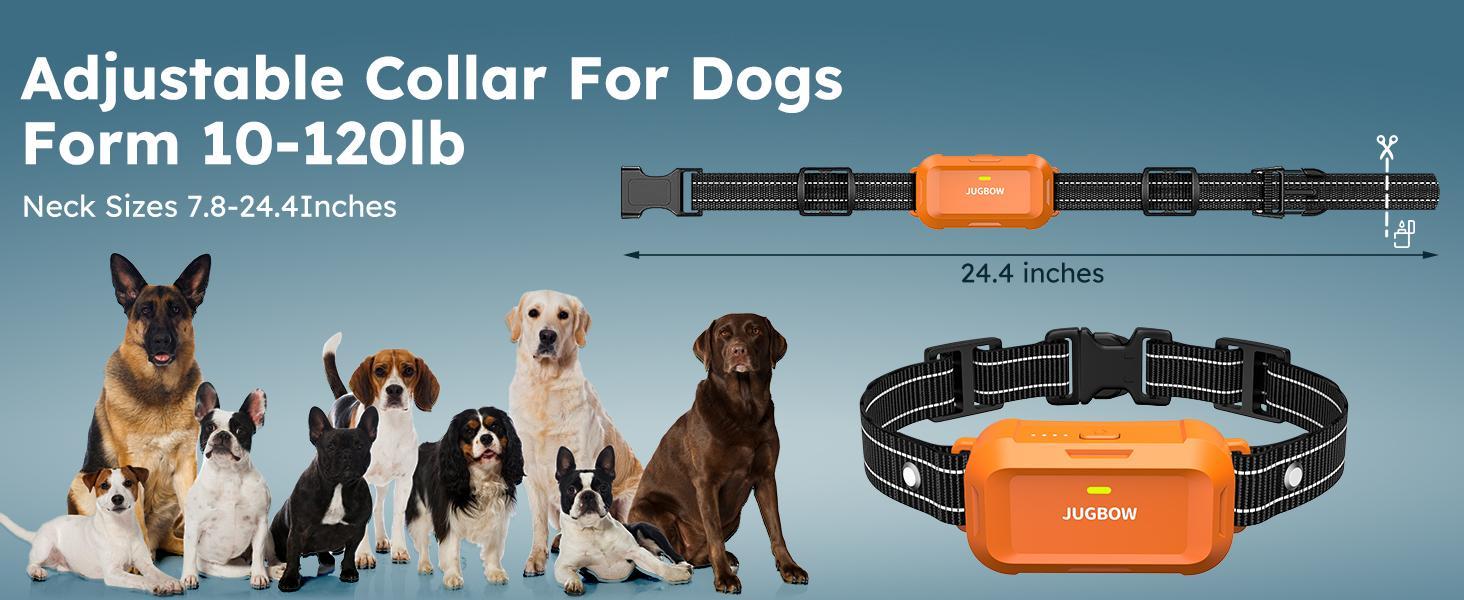 Jugbow Dog Training Collar - 4200FT with Remote, 4 Training Modes, Security Lock, IPX8 Waterproof,Rechargeable e-Collar for All Breeds,Orang-DT68