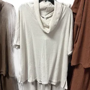 Dear Scarlet, mock neck, two-piece set sizes, medium, and large