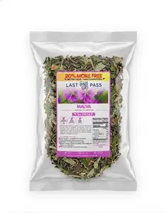 Last Pass Malva (Mallow) Dried Natural Non-GMO Herbal Tea Beverage, 5oz Traditional Loose Leaf Herbal Infusion