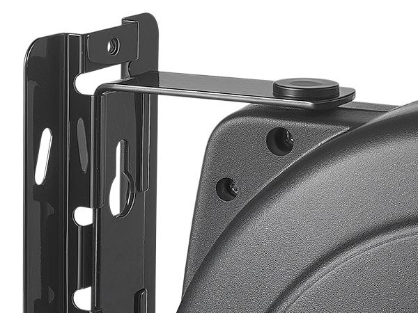 VEVOR Retractable Extension Cord Reel - 50FT Heavy Duty 14AWG/3C SJTOW Black, Ceiling Mount, Wall Mountable, 13A Circuit Breaker, Automatic Retraction, Lighted Triple Tap, 180° Swivel Bracket