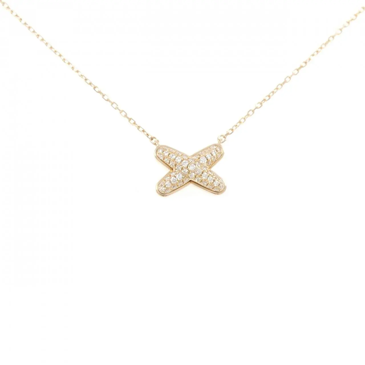Chaumet Jeux de Liens 750 Pink Gold Diamond Necklace