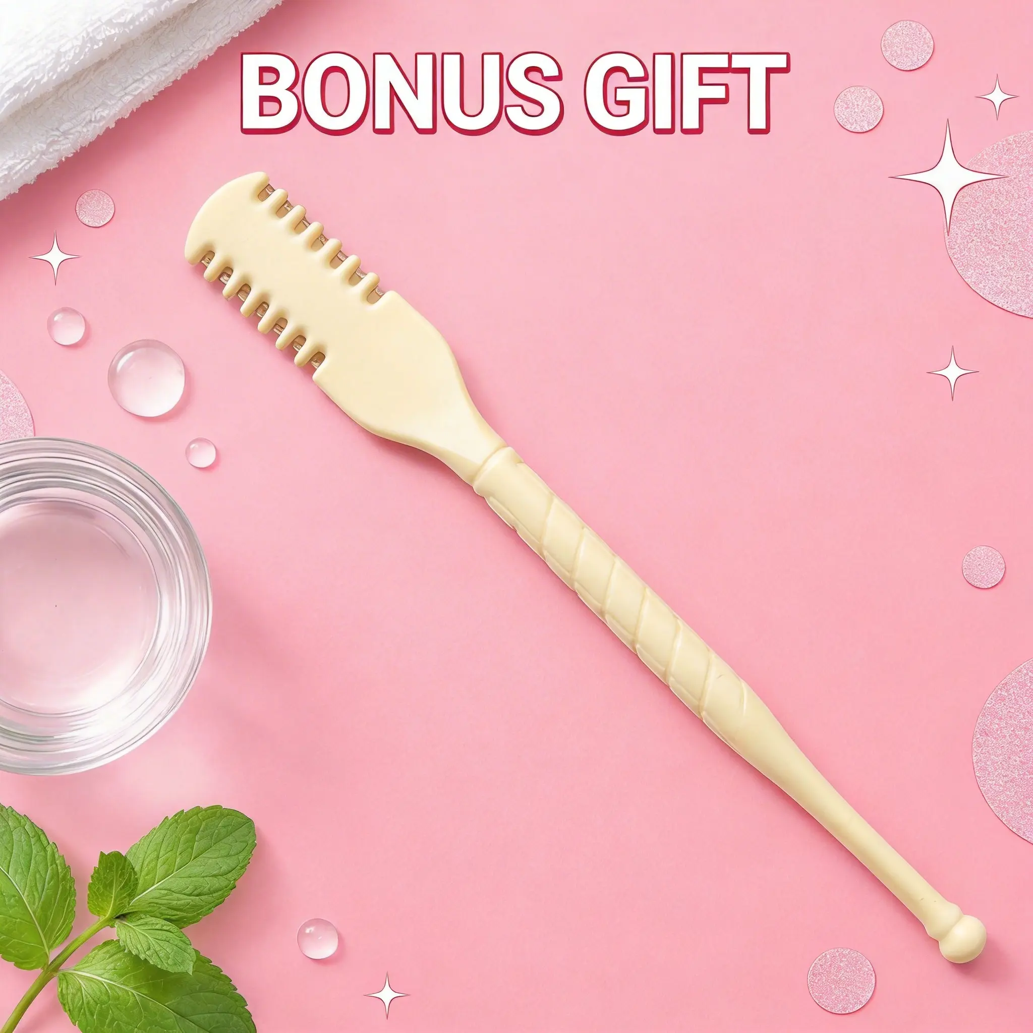 the day Dual-Ended Manual Nose Hair Trimmer, Portable Hair Remover for Quick Pruning, Water-Resistant and Easy to Clean with Bonus Gift, Home Hair Removal