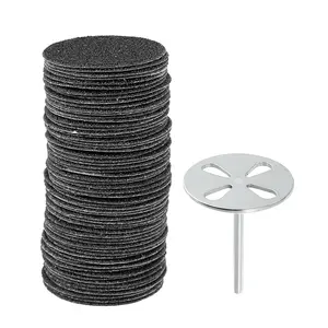 VOCOSTE 100 Pcs Sandpaper Disk Replacement Pad for Polishing Craft or Electric Foot File Callus Remover Tool 25mm