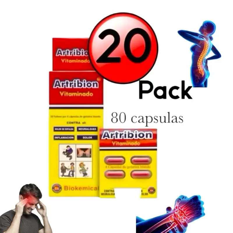 Atri Bion 80 Días 20 sobres de 4 cápsulas RojoAntioxidant Dietary Supplement - 1...