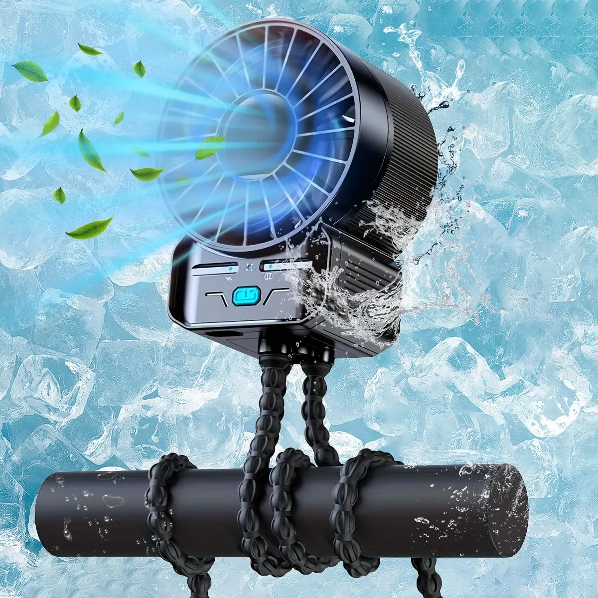 Multifunctional Baby Stroller Fan, Mosquito-Repellent Fan, Octopus Fan, Extended Tripod For Desktop Winding Kids Bed Treadmill Bike Golf Cart Outdoor Travel