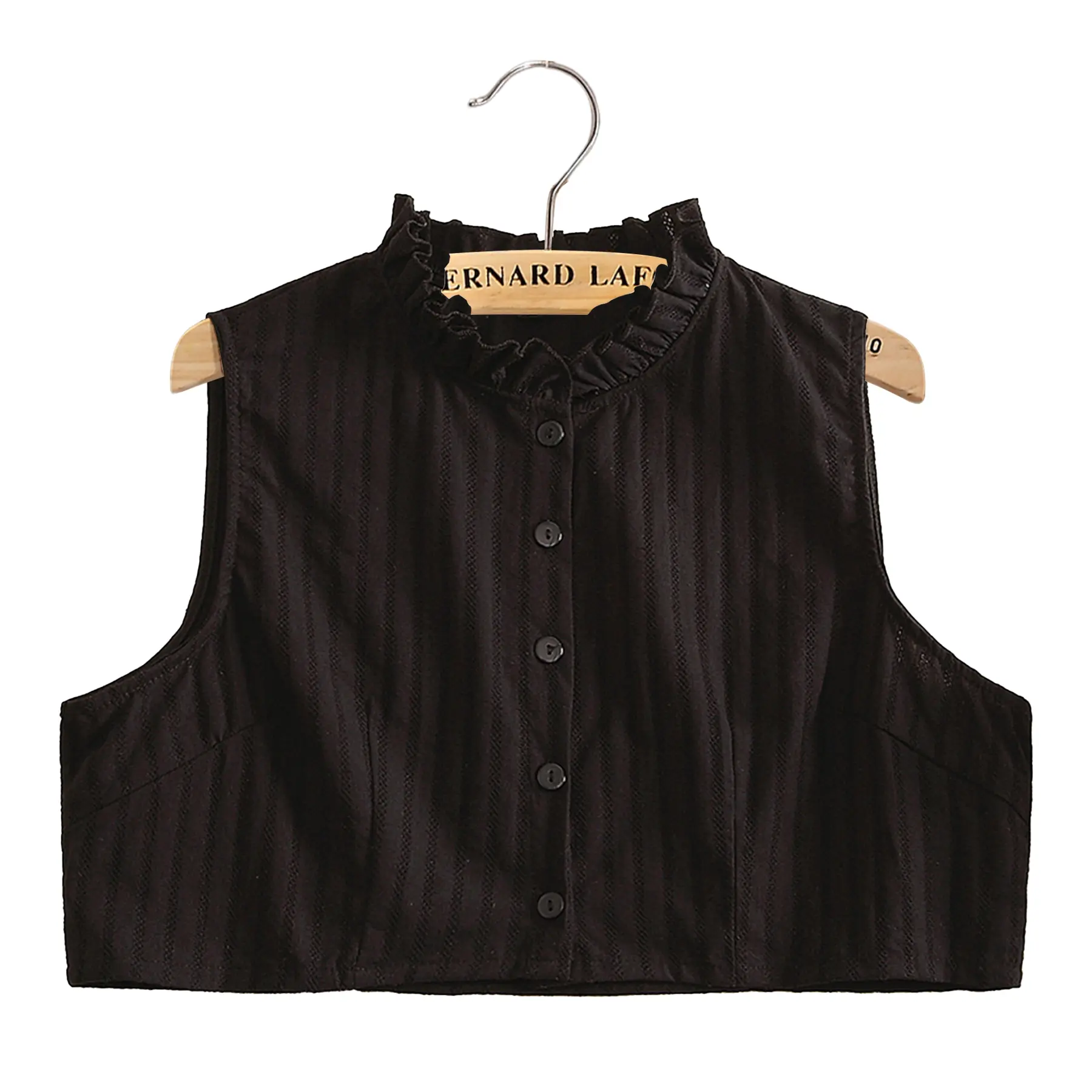 black stand-up collar-1pc