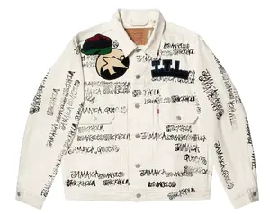 Denim Tears X Stussy X Our Legacy TTL White Denim Jacket Size Large